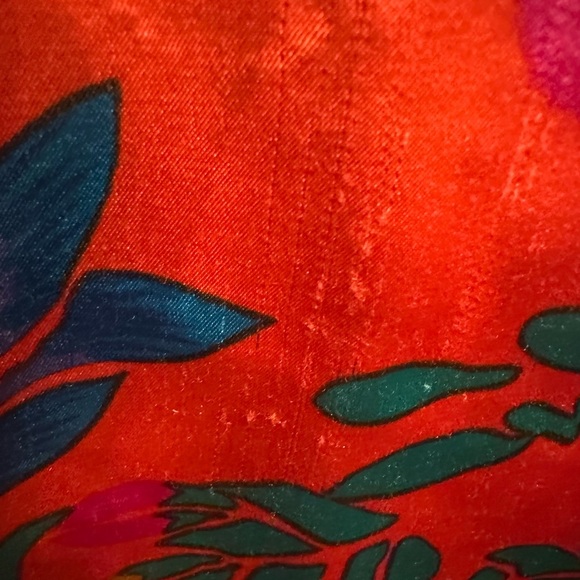 Floral Orange Women's Top by Saks - Picture 2 of 4